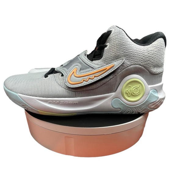 Men’s Nike KD Trey 5 sneakers. Size 11.5. Wolf Grey/ White /Barely Volt. - Picture 3 of 10